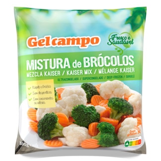 Mistura de Brócolos embalagem 300 g - Gelcampo