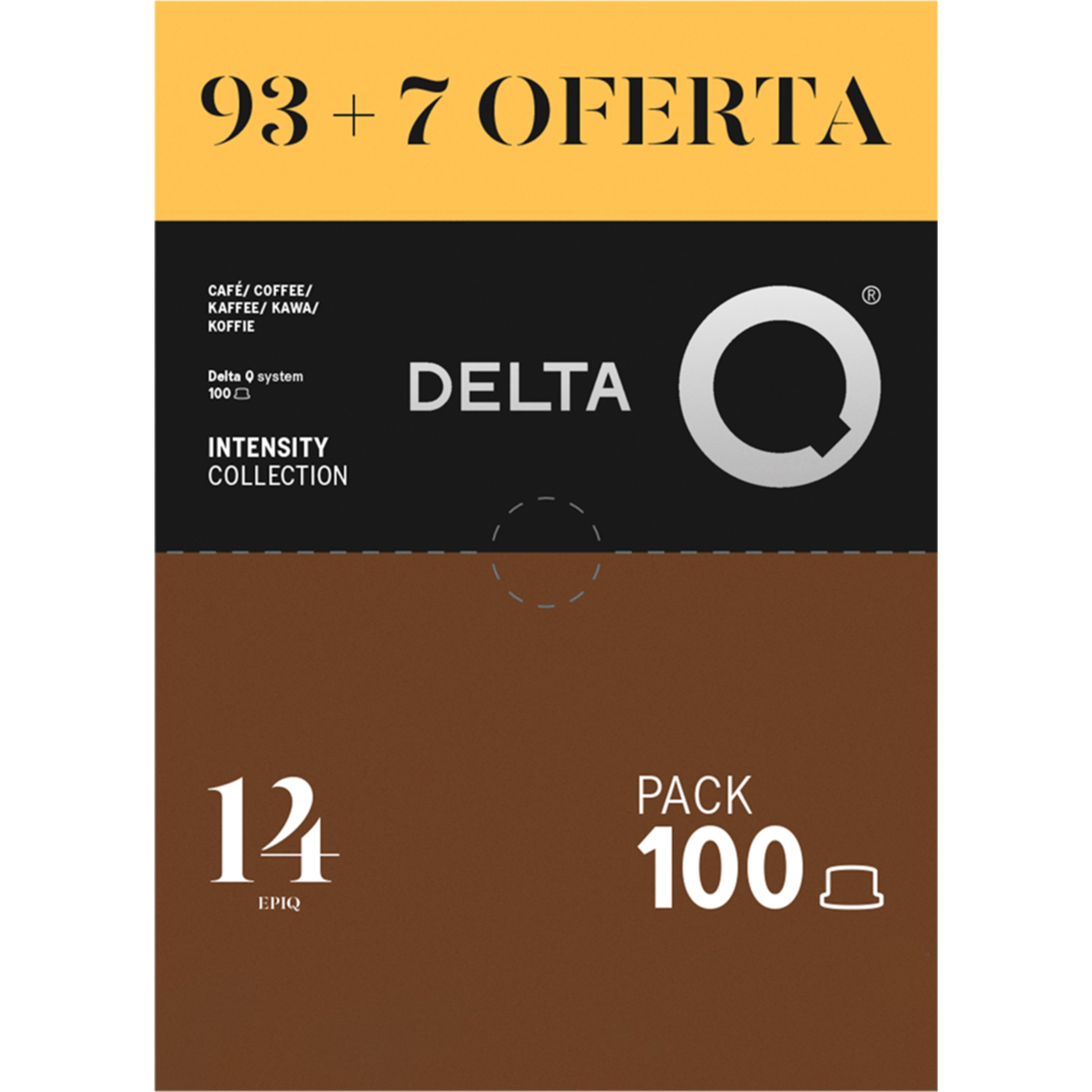 Cápsulas de Café Epiq 93+7 embalagem 100 unidades