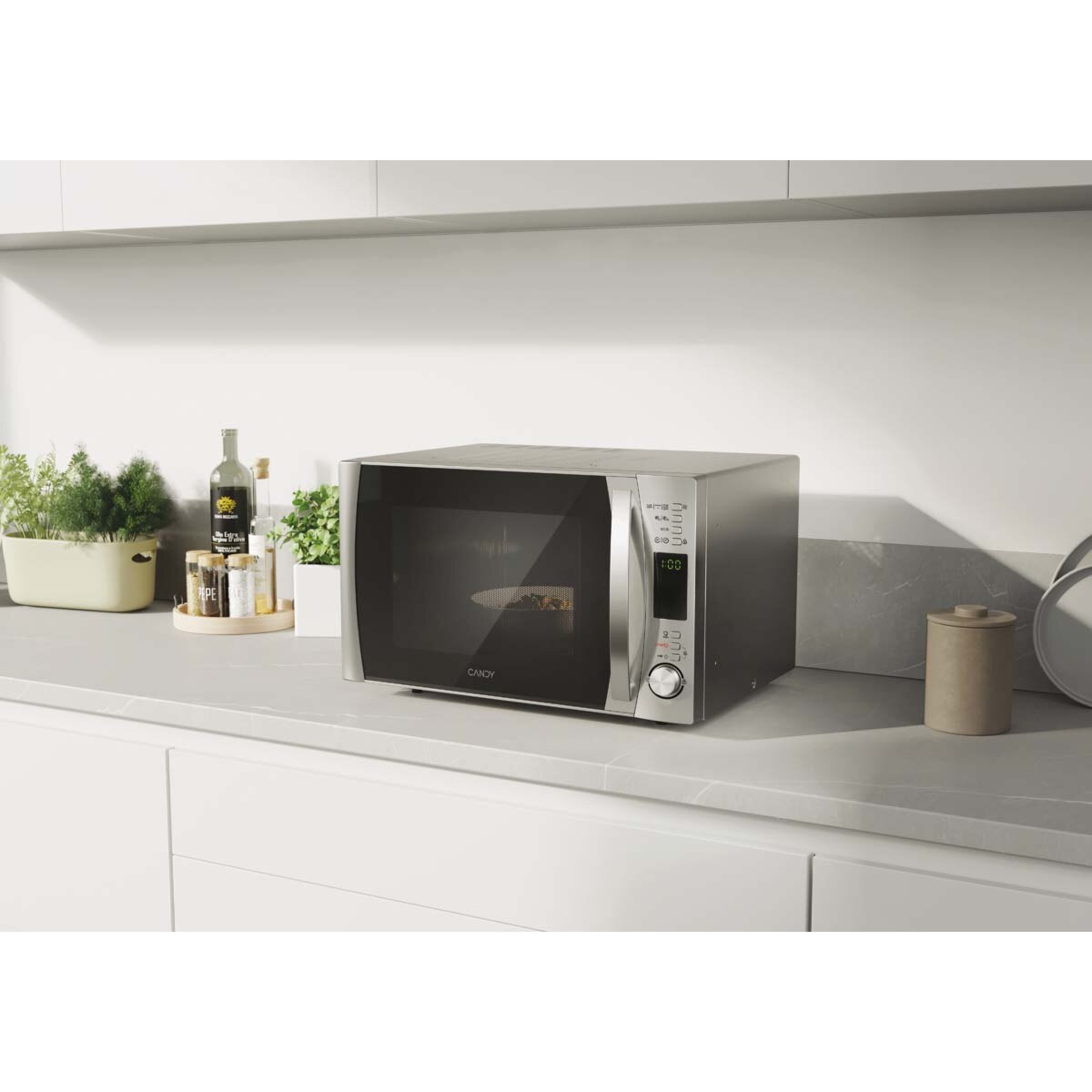 Microondas combinado Candy 30 litros y grill - CMXC 30DCS Silver-3