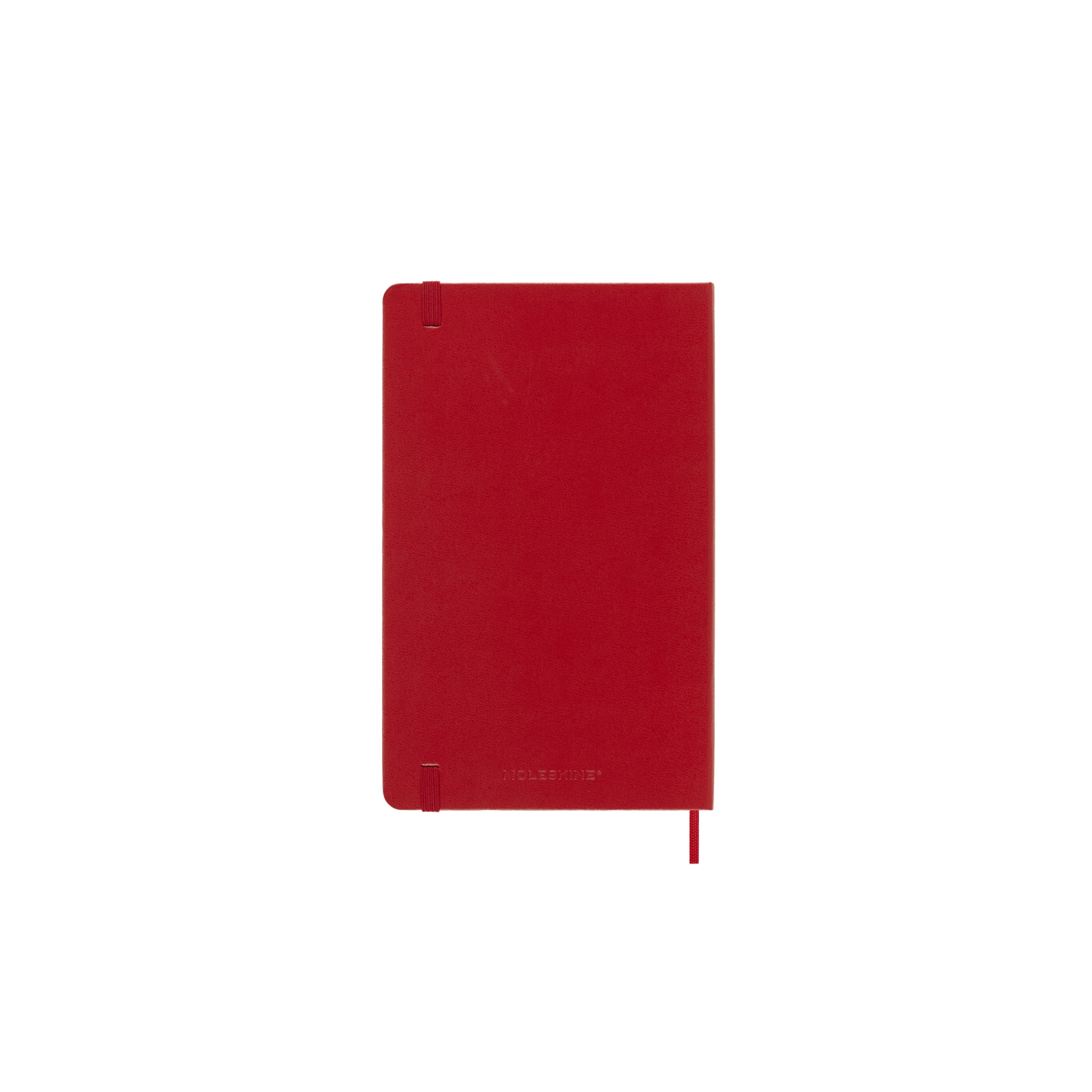 Agenda large de julho 2025 a dezembro 2026  semana vista capa dura Moleskine vermelho em inglês Vermelho-7