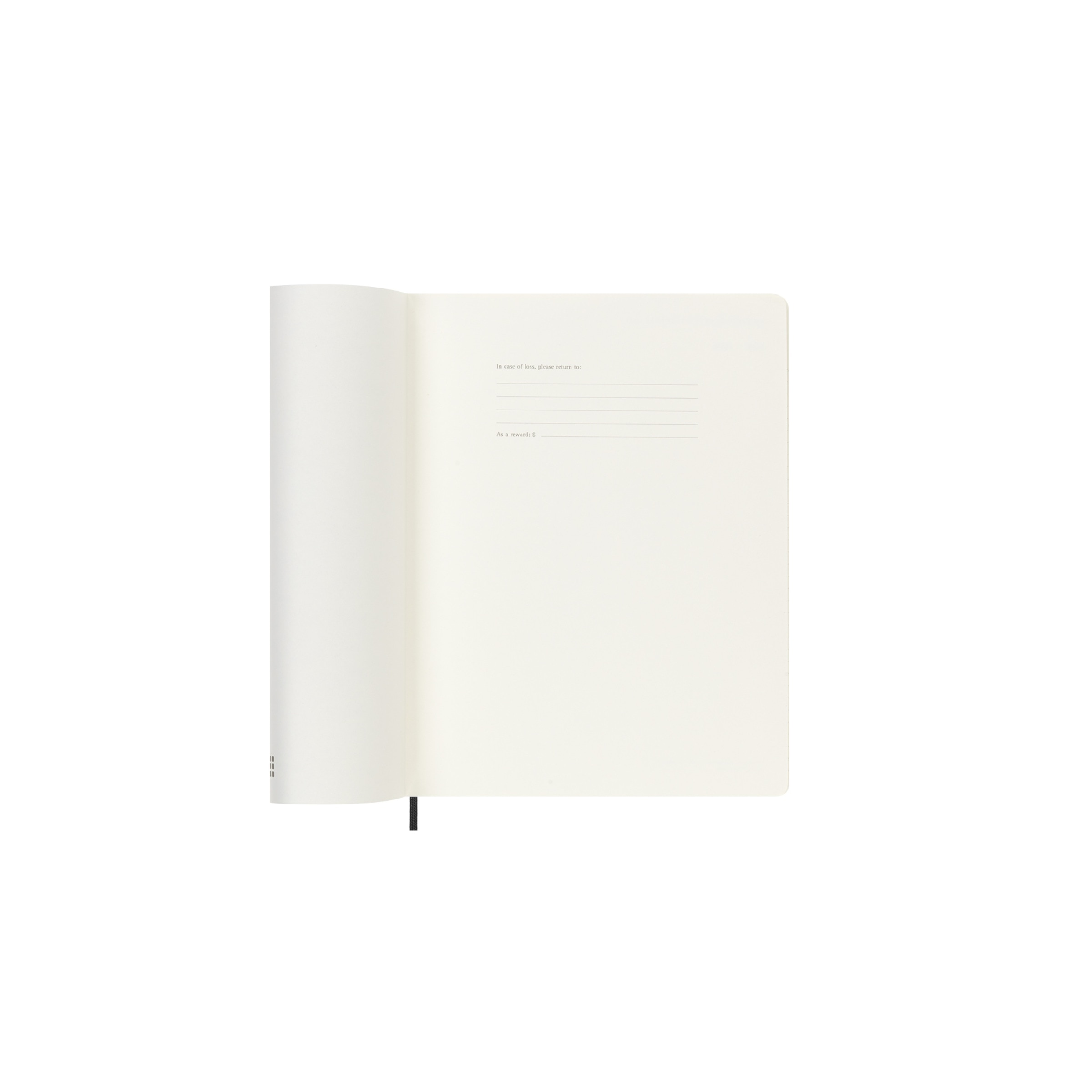 Agenda extralarge de julho 2025 a dezembro 2026  semana vista capa mole Moleskine preto em inglês Preto-3