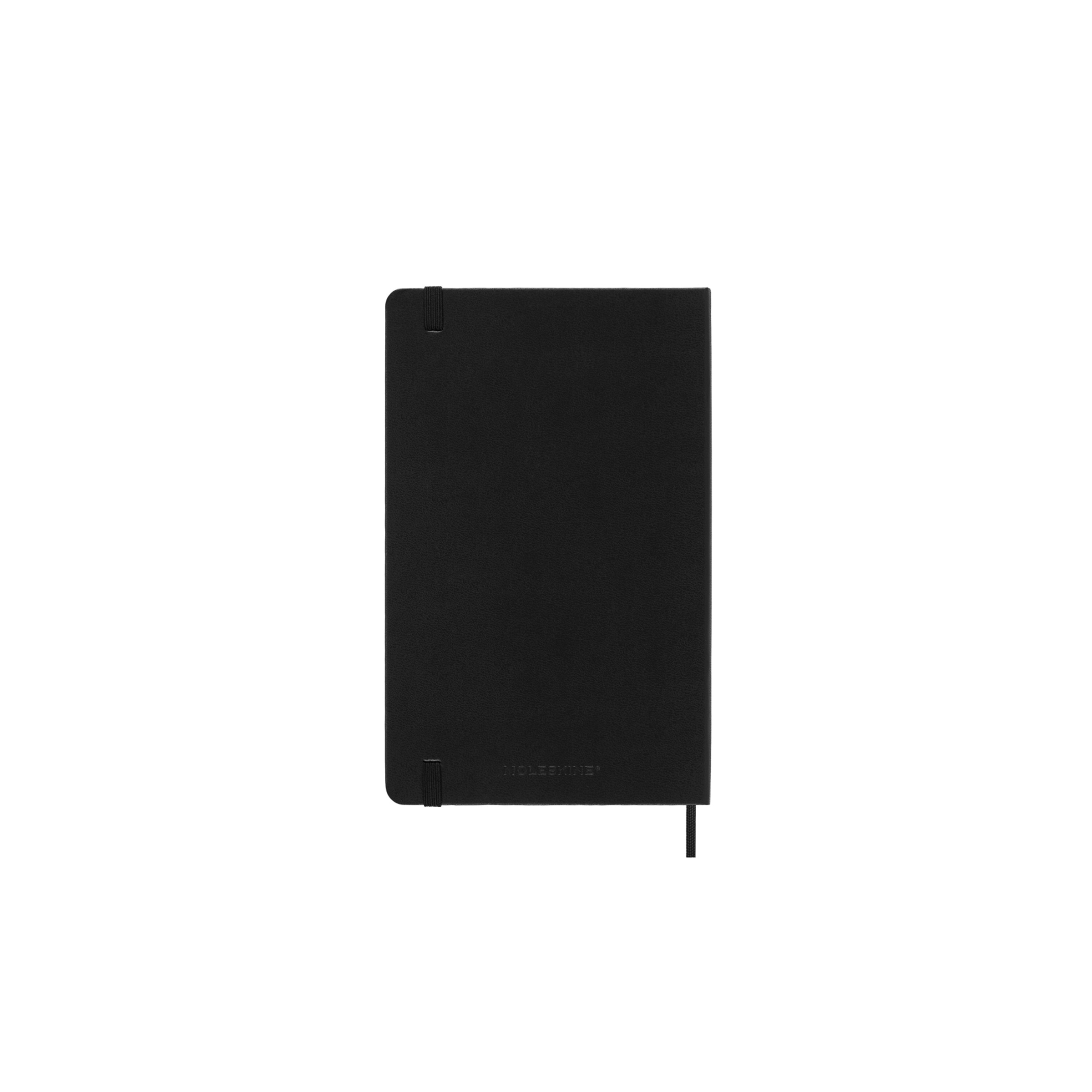 Agenda large de julho 2025 a dezembro 2026  semana vista horizontal capa dura Moleskine preto em inglês Preto-7
