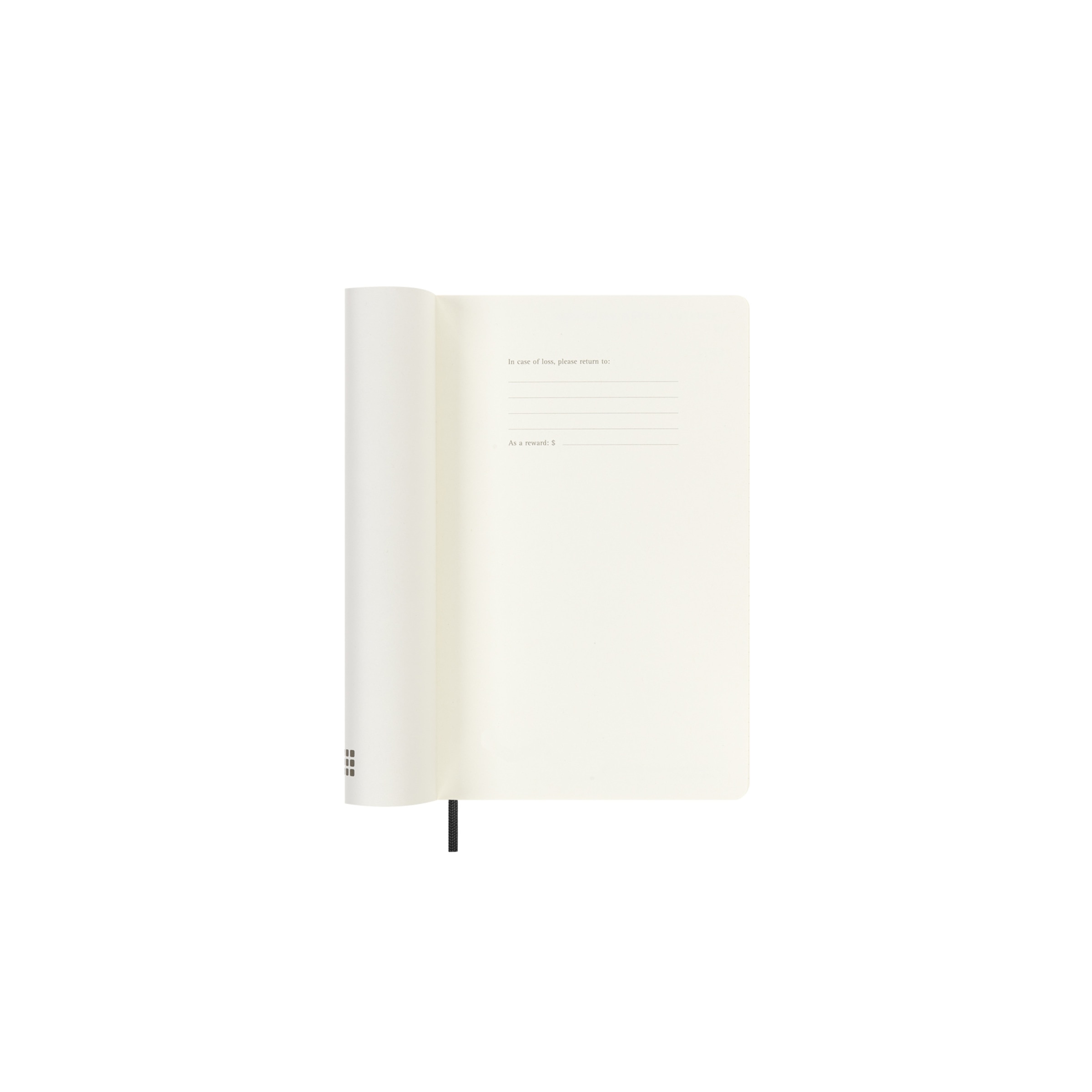 Agenda large  de julho 2025 a dezembro 2026 dia página capa mole Moleskine preto em inglês Preto-3