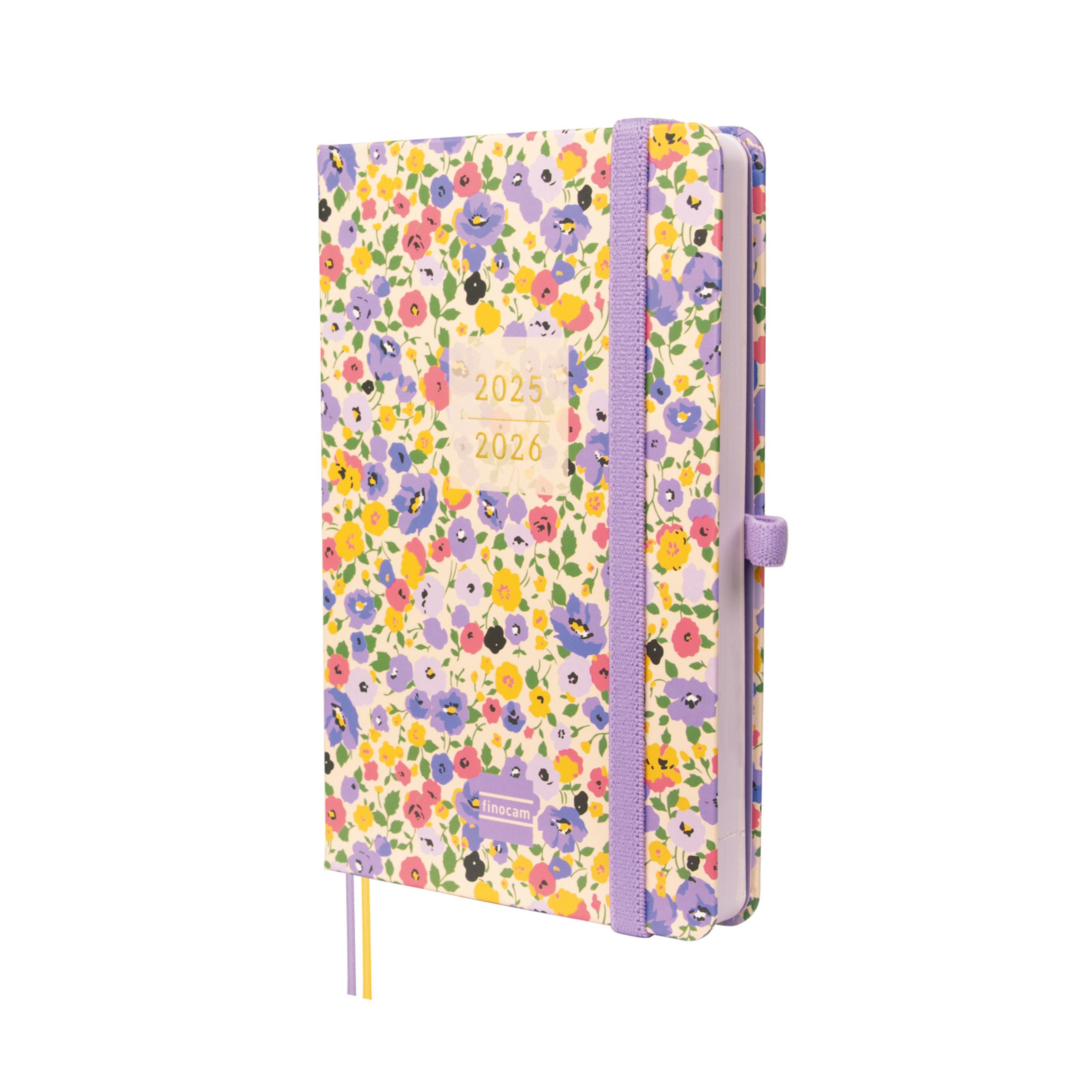 Agenda 18 meses julho 2025-dezembro 2026 Mínimal M3-100x150 mm vista semanal horizontal Girl Finocam internacional multilingue Multicolor-1