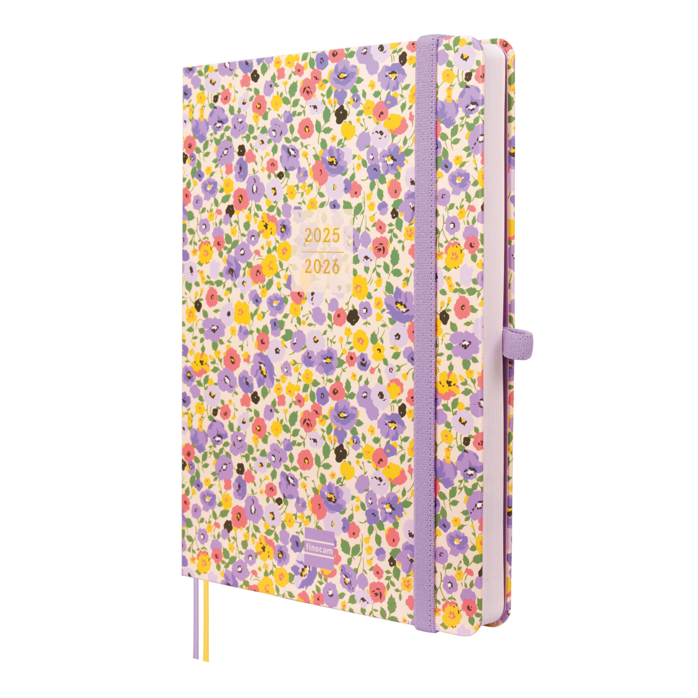 Agenda 18 meses julho 2025-dezembro 2026 Mínimal M5-140x190 mm vista semanal horizontal Girl Finocam internacional multilingue Multicolor-1