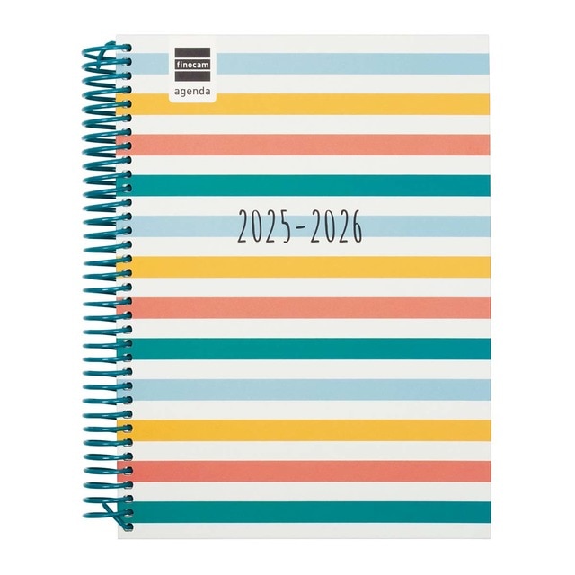 Imagem 0 de Agenda curso 2025-2026 Diva 1/4-155x212 mm 1 dia página Colors Finocam multilingue