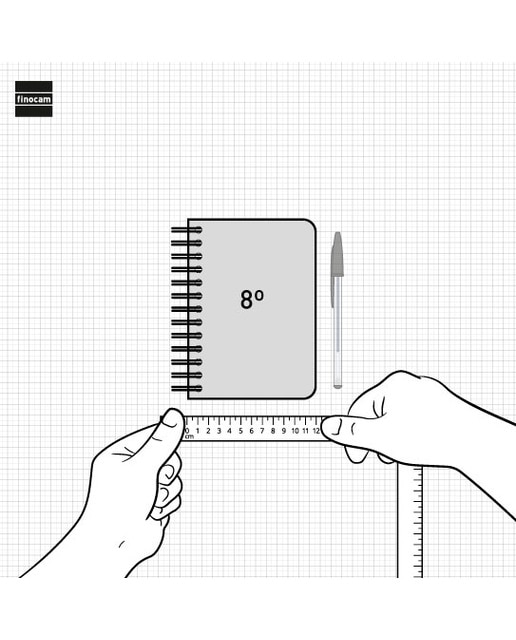 Agenda curso 2025-2026 Talkual 1/8-120x169 mm semana vista horizontal Almas Finocam Multicolor-8