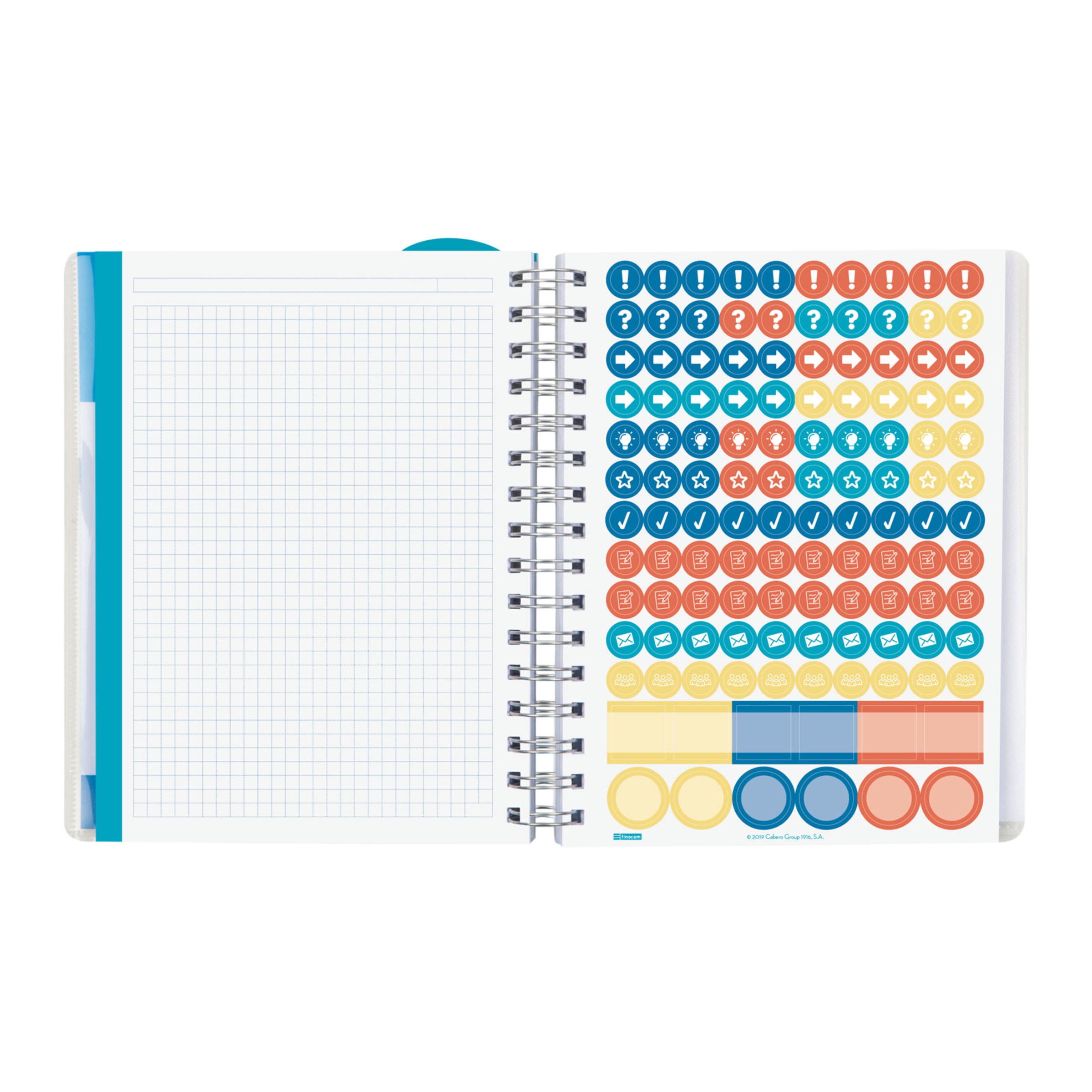 Agenda para el docente curso 2025-2026 Magistral 1/4-155x212 mm semana vista horizontal mandala Finocam Multicolor-7