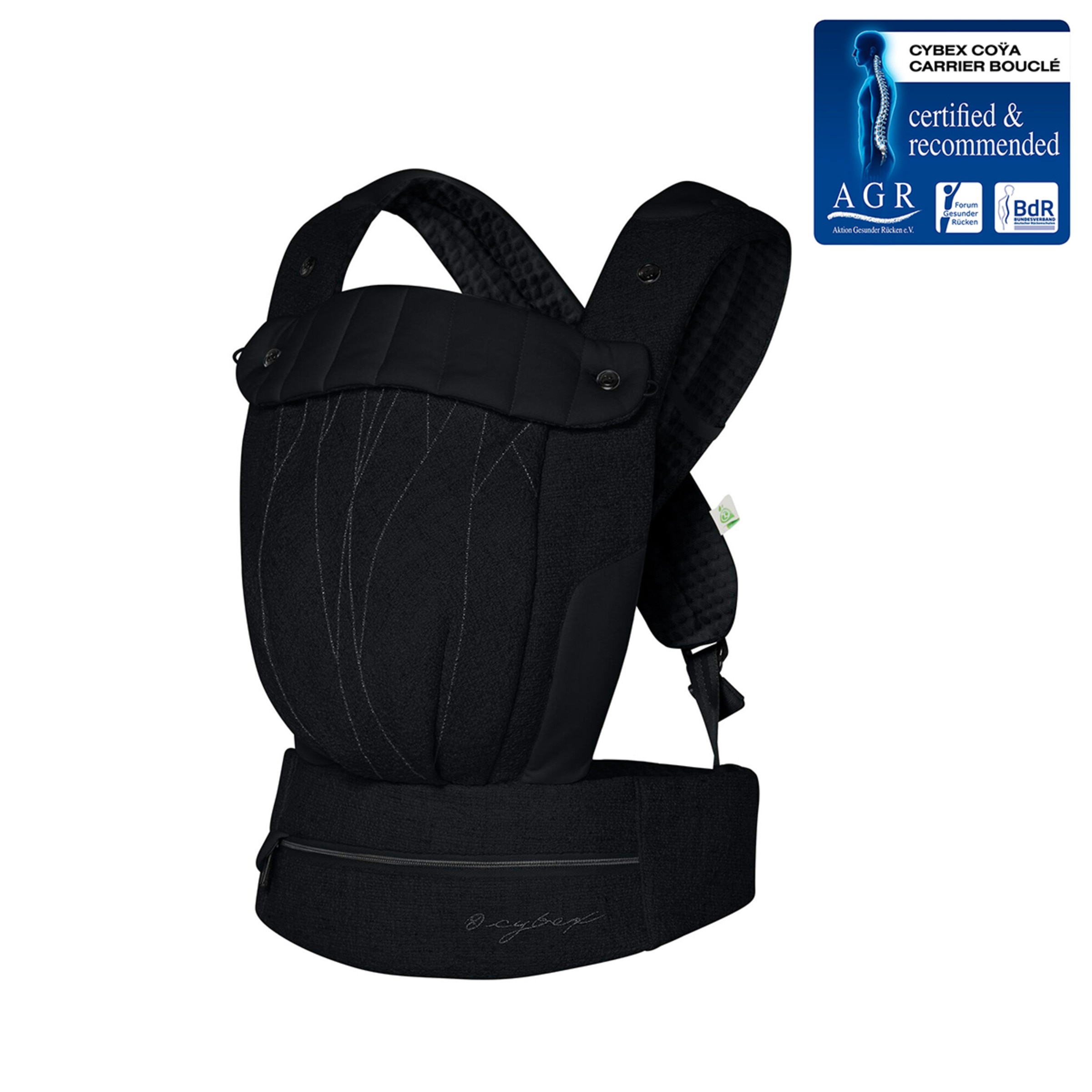 Marsúpio Coyä Carrier Bouclé de 3 Posições Preto-2