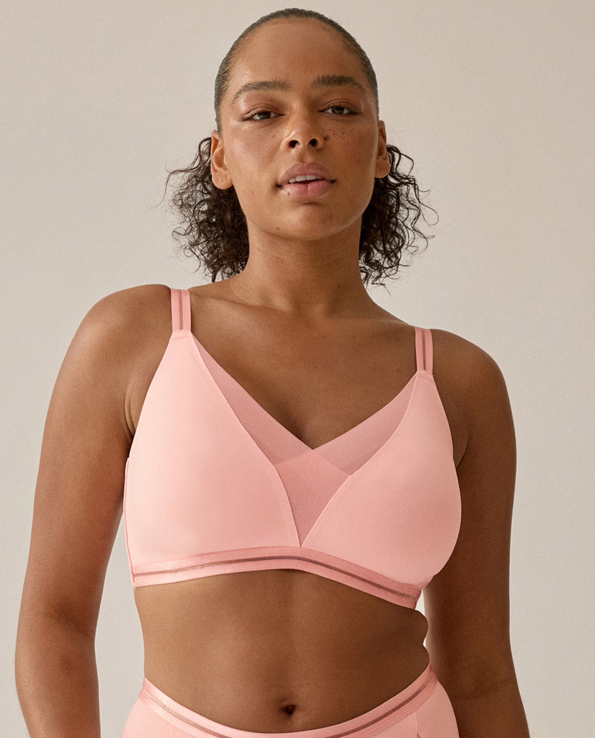 Soutien de Copa Moldada sem Aro Rosa-pálido-1