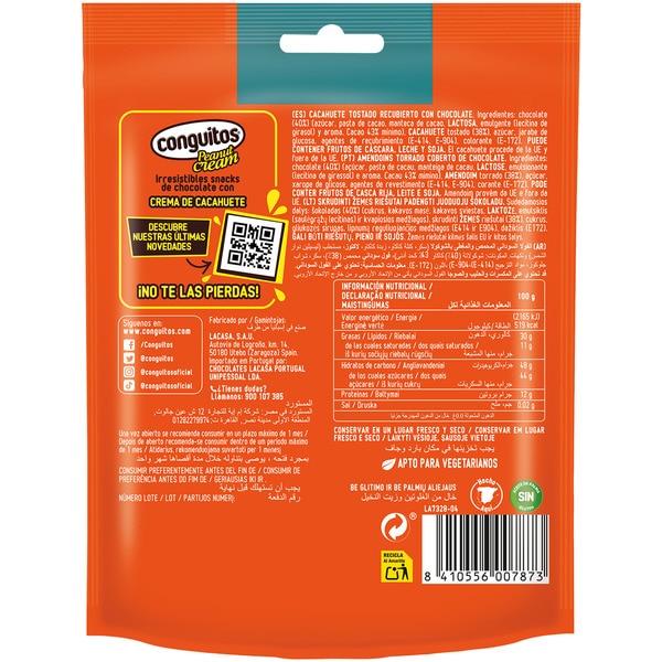 Original peanuts covered in milk chocolate, gluten-free bag 200 g