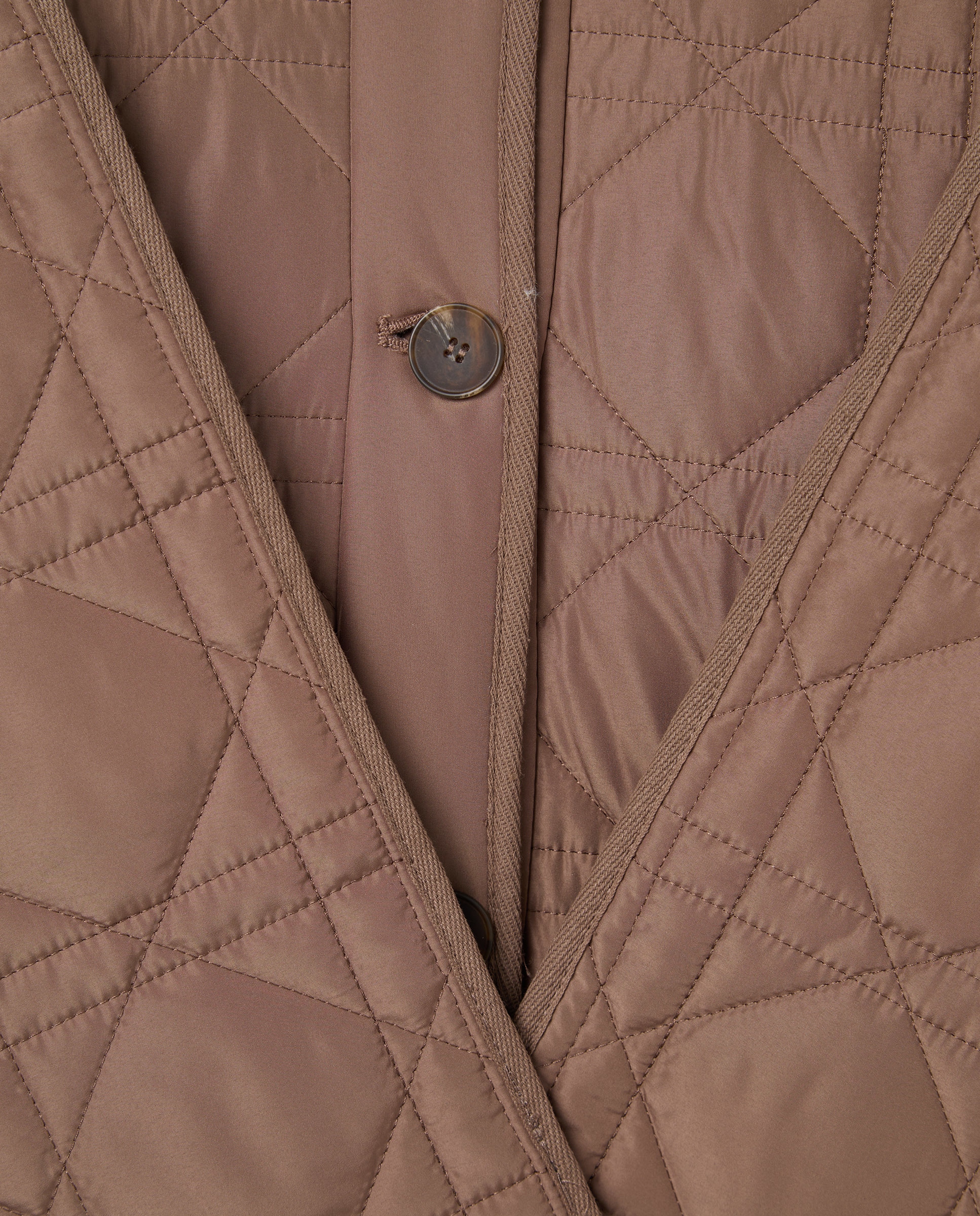 Parka Acolchoada com Cachecol Castanho-6