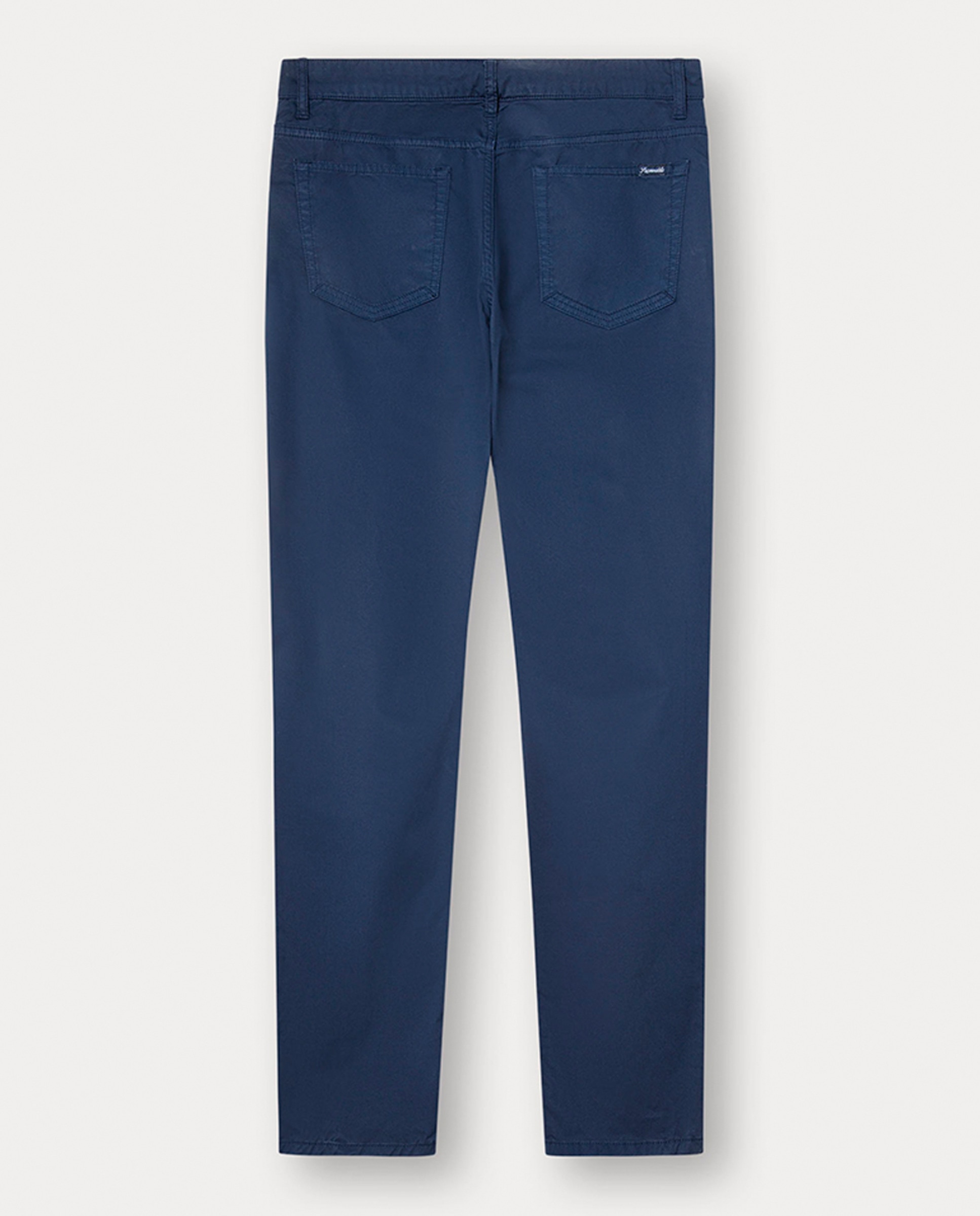 Calças Slim Fit com Cinco Bolsos Azul-marinho-2