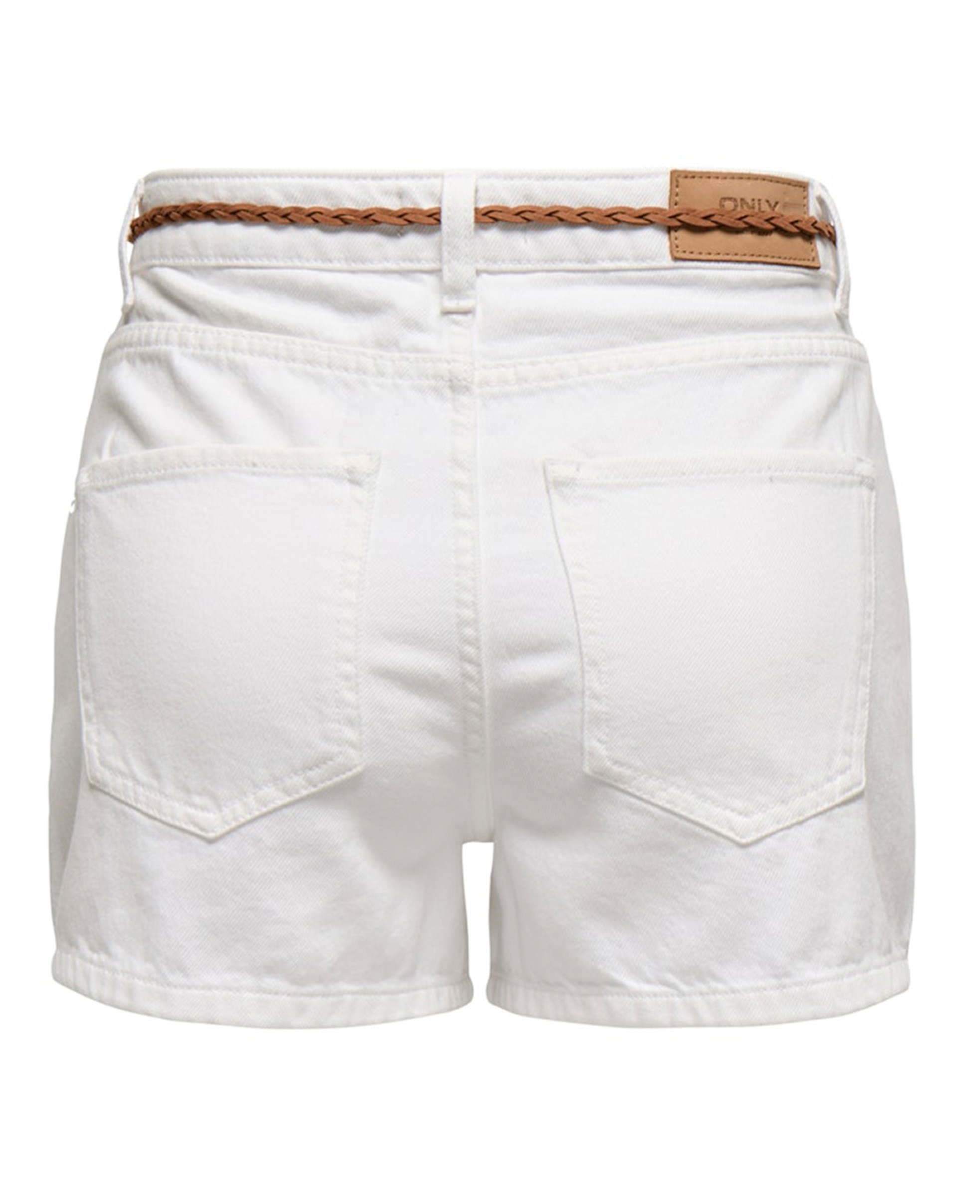 Calções de Ganga Clara com Laço Branco-4