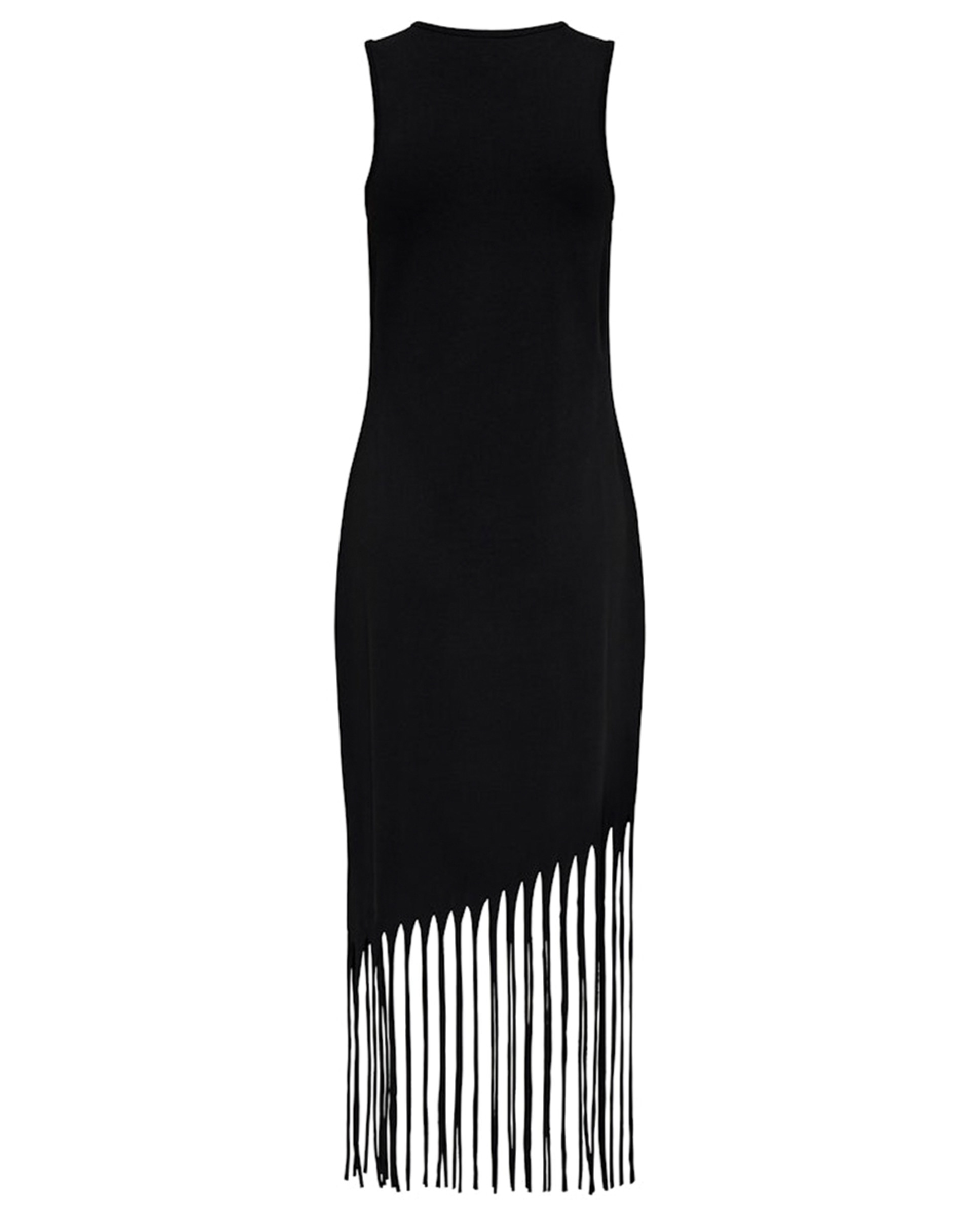 Vestido Comprido Justo Preto-4