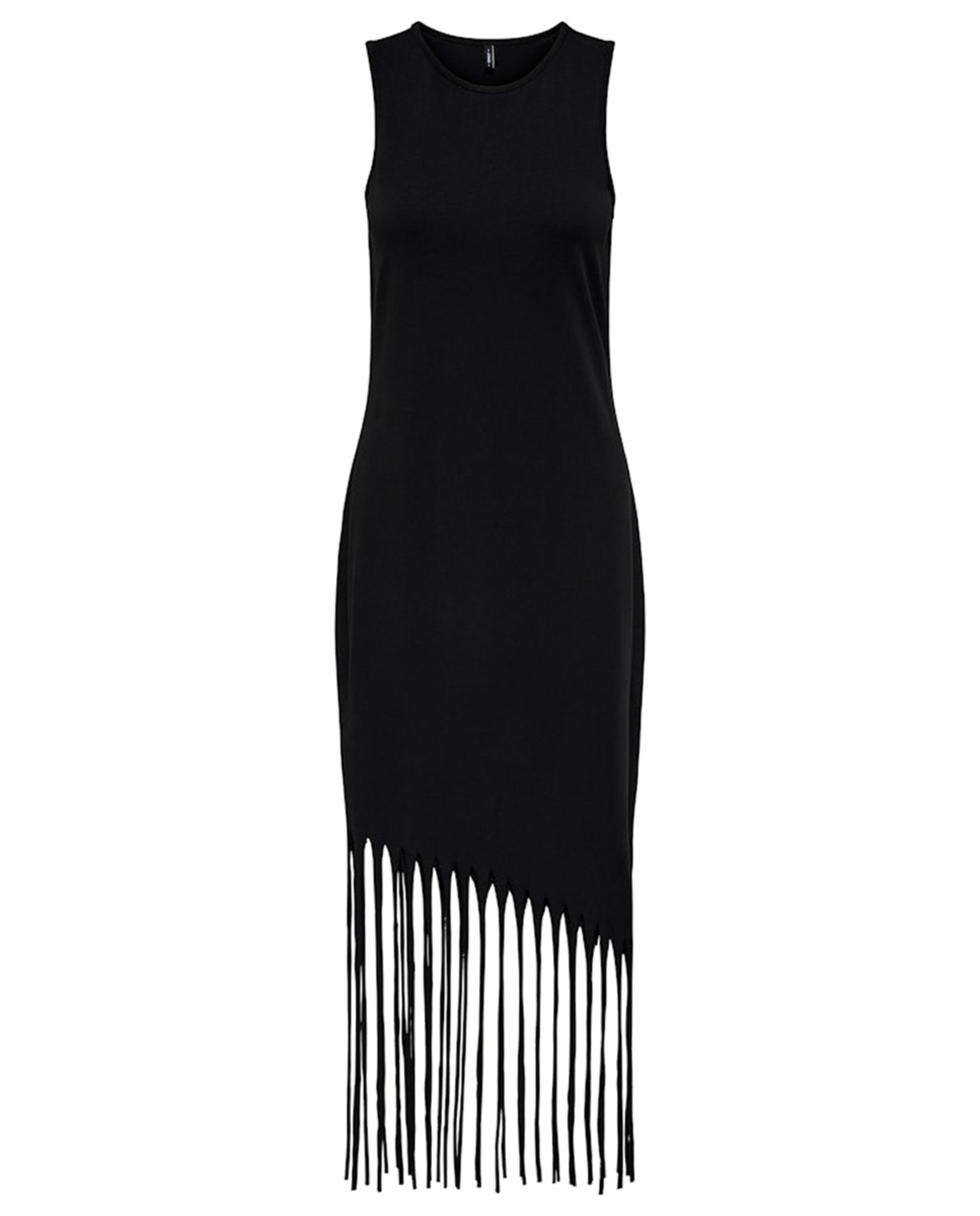 Vestido Comprido Justo Preto-3