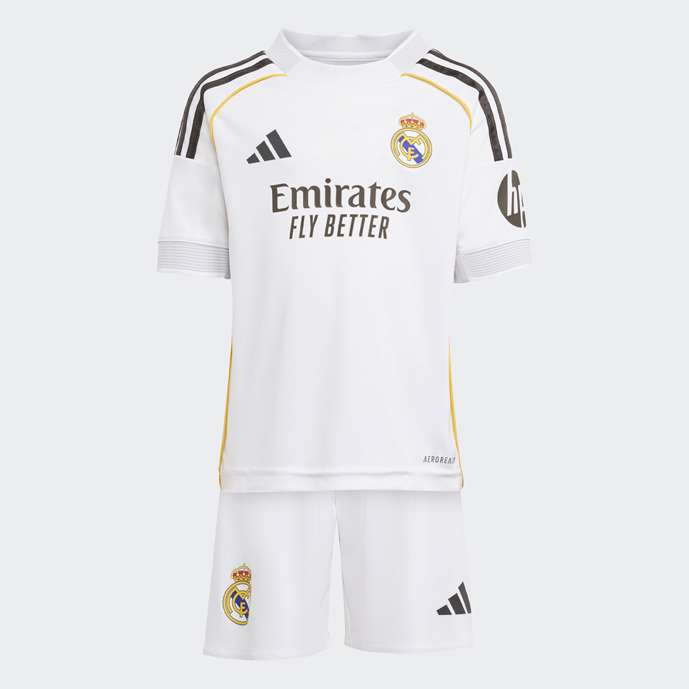 Mini Conjunto de Criança 1.º Equipamento Real Madrid CF 2025-2026 Branco-1