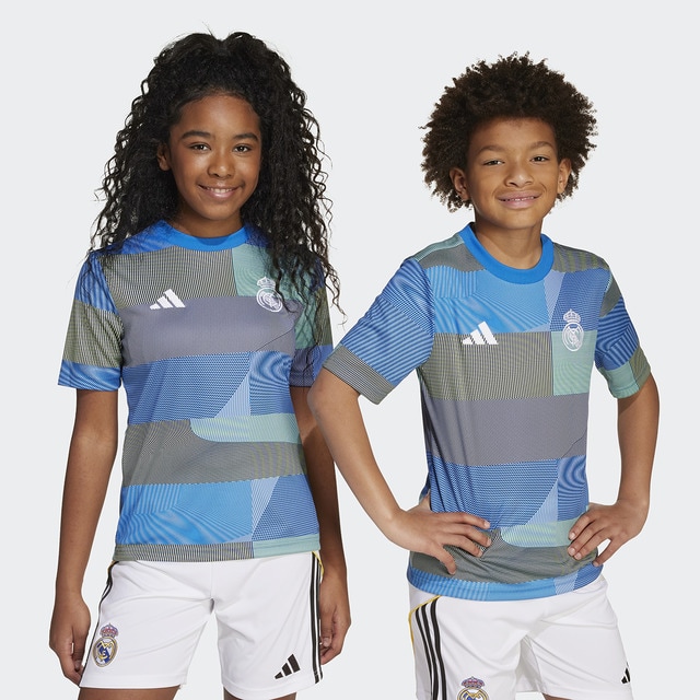 Imagen 0 de Camiseta calentamiento de niños Real Madrid CF 2025-2026 Adidas