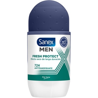 desodorante roll-on Fresh Protect 72 h antitranspirante envase 50 ml 0% alcohol - Sanex Men