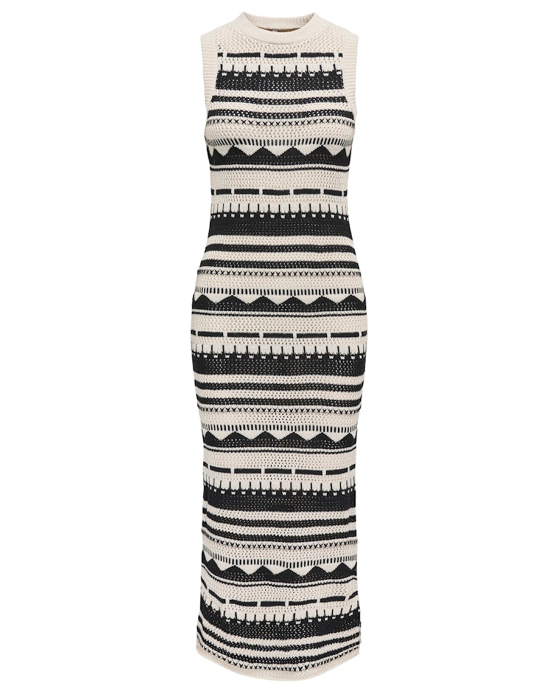 Vestido sem mangas estampado Branco-6