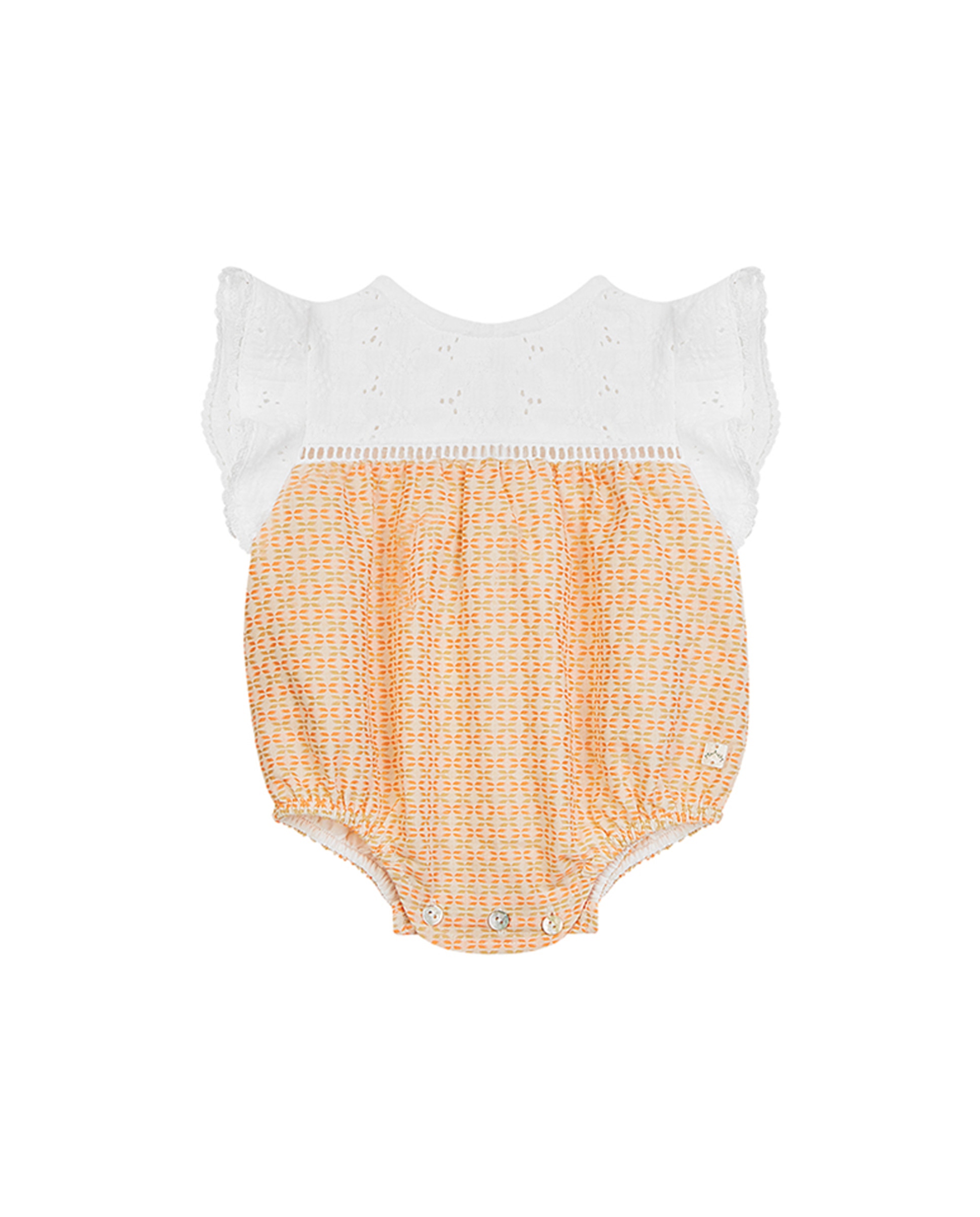 Babygrow Combinado de Bebé Laranja-1