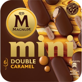 Mini Gelados Double Caramelo Pack 6 unidades embalagem 360 ml - Magnum