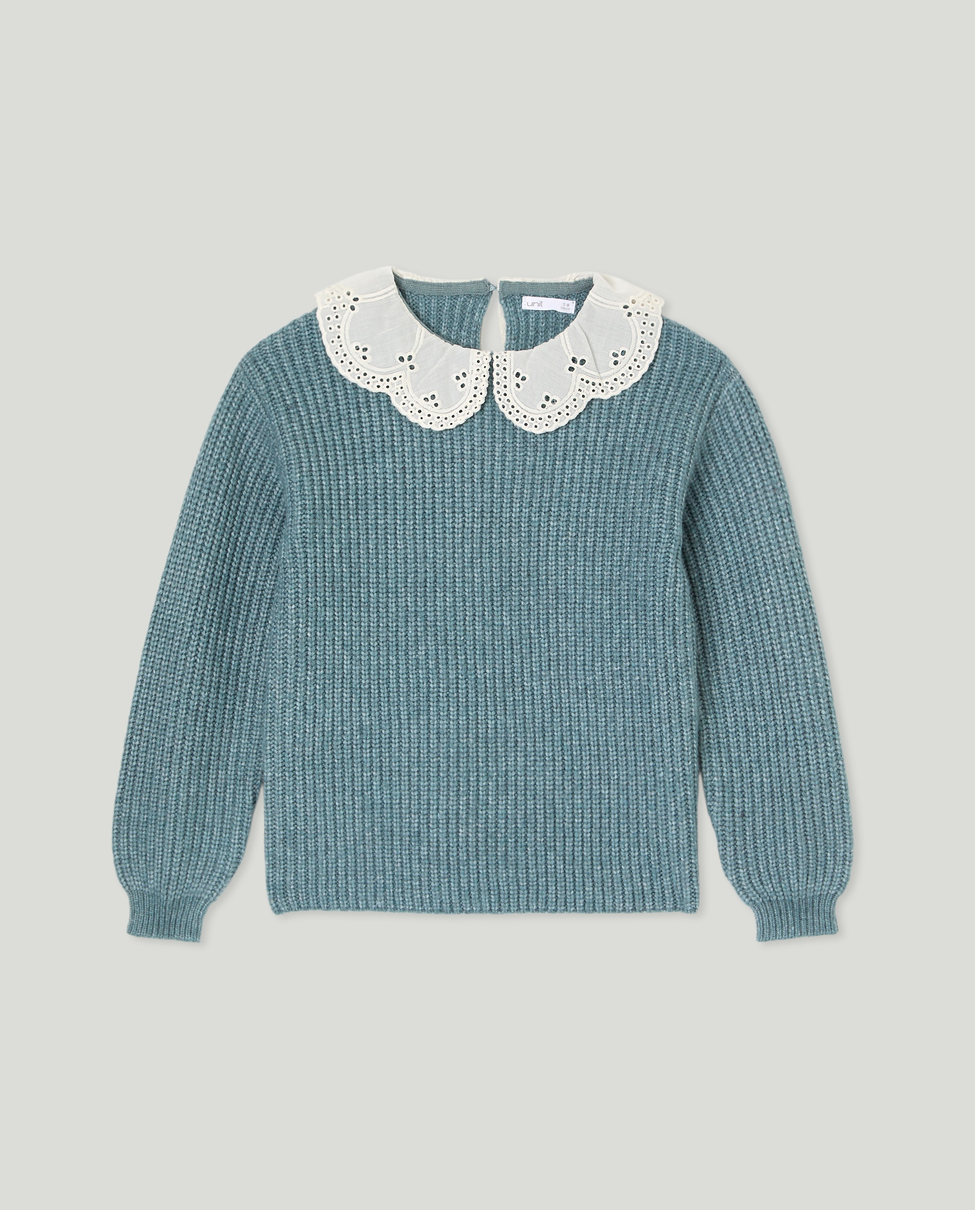 Jersey niña cuello Blusa niña Verde-1