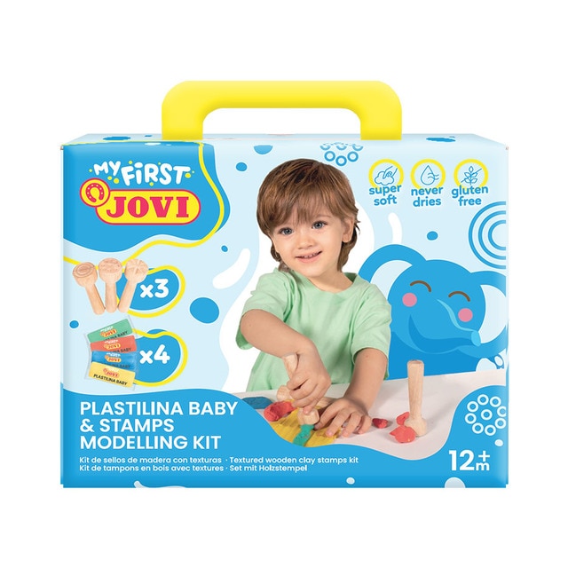 Imagen 0 de Primer kit Baby plastilina y estampadores Jovi Multicolor