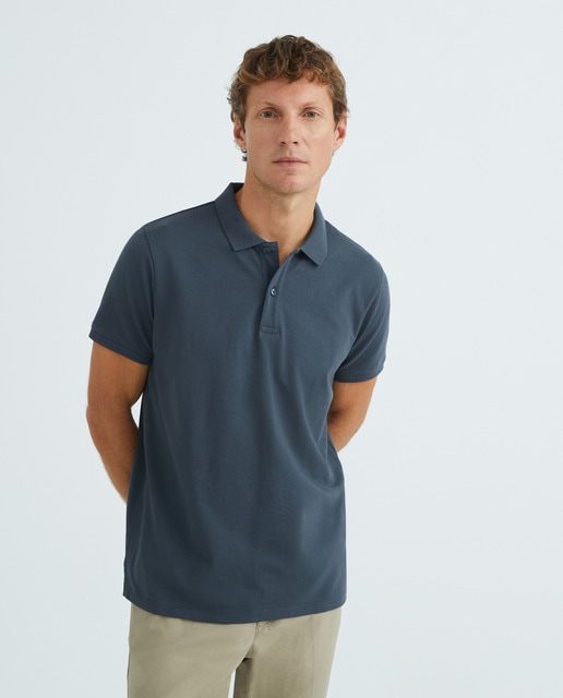 Imagen 0 de Polo de hombre manga corta pique liso