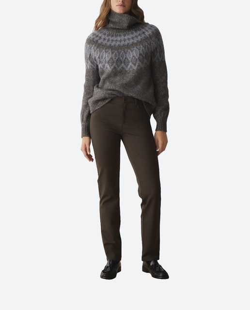 Imagen 0 de Pantalón cinco bolsillos semipitillo de mujer