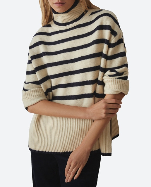 Imagen 0 de Jersey de mujer de manga larga cuello cisne