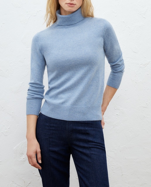 Imagen 0 de Jersey de punto con cuello cisne mujer