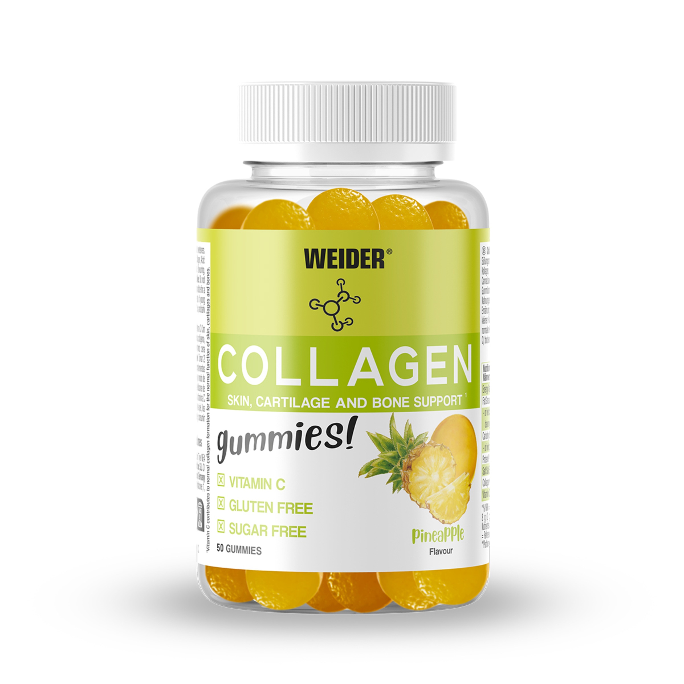 50 Gomas de Colagénio Sabor Ananás Weider 1