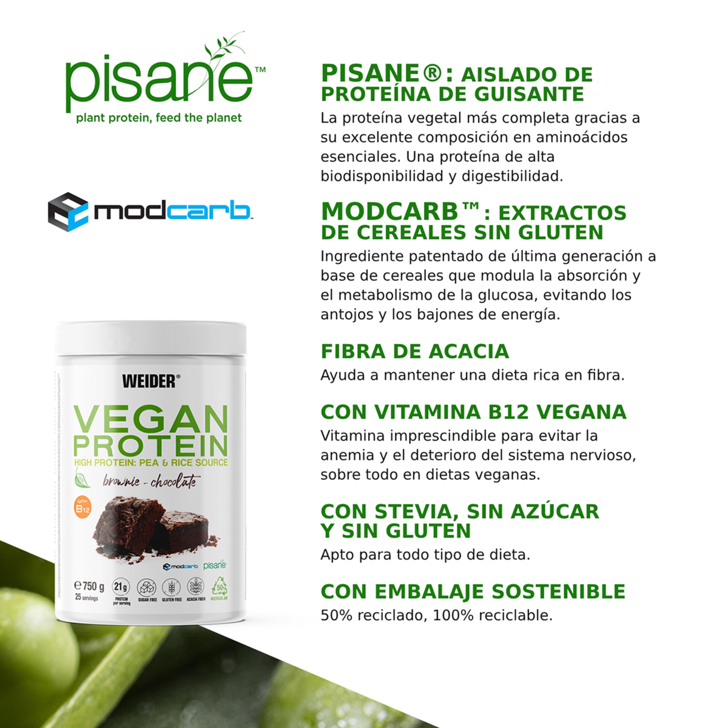 Vegan Protein Chocolate - 750 g 4