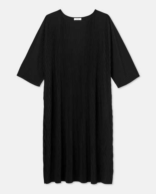 Imagen 0 de Vestido midi liso con manga francesa de mujer