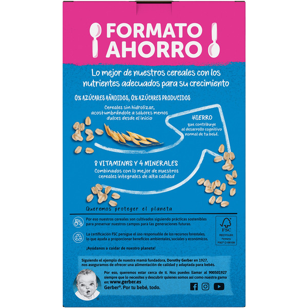 multi-grain baby food with iron, wholegrain cereals and no added sugar ages 6+ months case 510 g economy pack