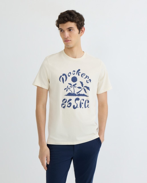 Imagen 0 de Camiseta de hombre de manga corta, slim fit.