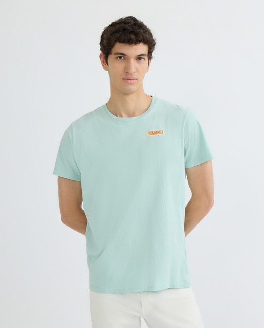 Imagen 0 de Camiseta hombre manga corta cuello caja