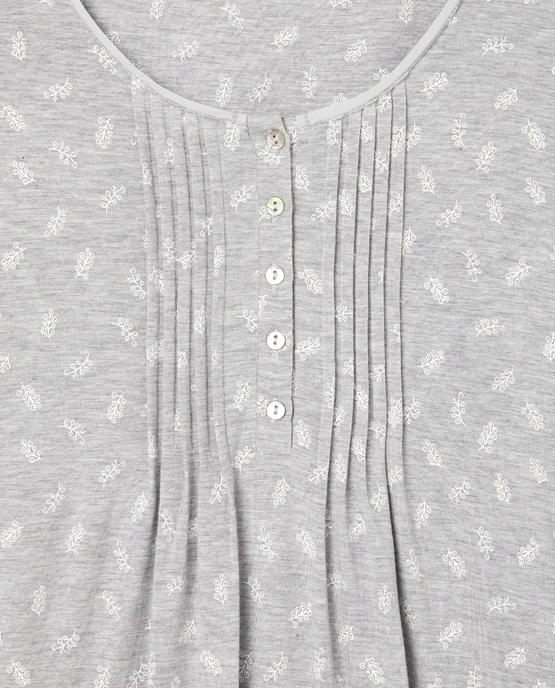 Pijama com Detalhe de Carcela Cinzento-claro-5
