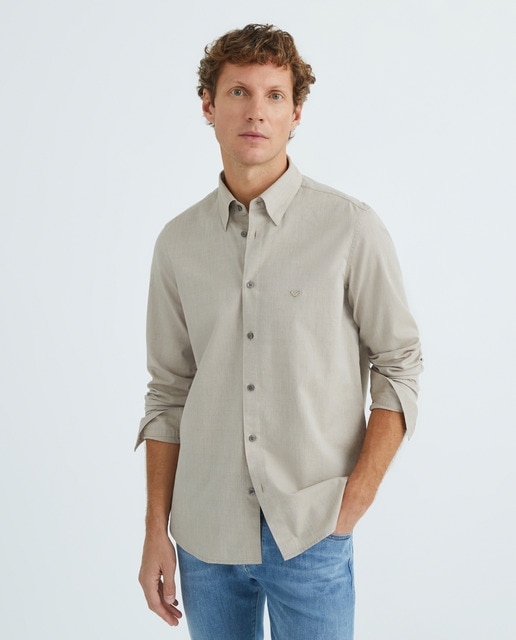 Imagem 0 de Camisa Regular Fit com Manga Comprida