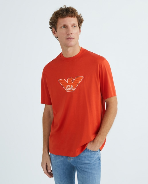 Imagem 0 de T-shirt Regular Fit com Logótipo em Contraste à Frente