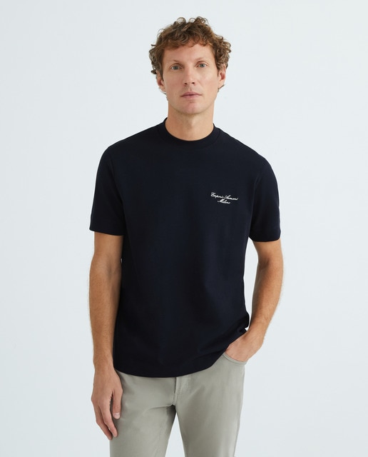 Imagem 0 de T-shirt Regular Fit com Logótipo Cursivo