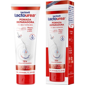 Lactourea pomada reparadora 72 h para piel seca y extra-seca para manos, pies y codos tubo 75 ml absorción inmediata - Lactovit