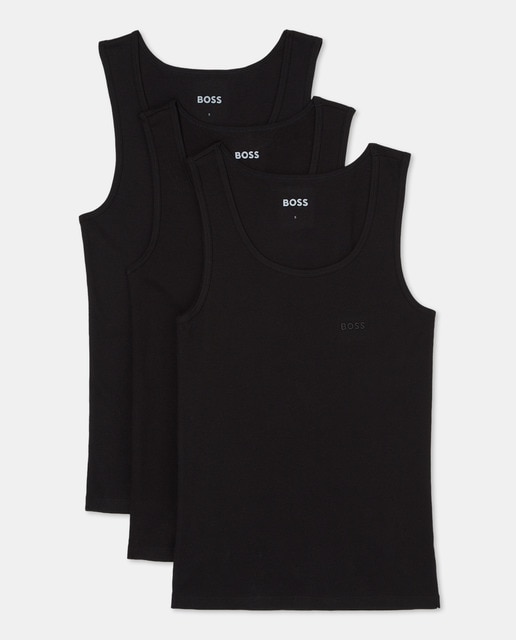 Imagem 0 de Pack de Três T-shirts sem Mangas - Preto