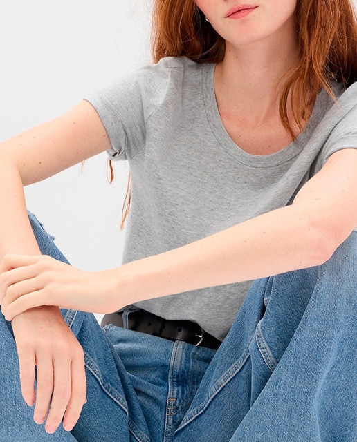 Imagen 0 de Camiseta de mujer punto orgánico manga corta