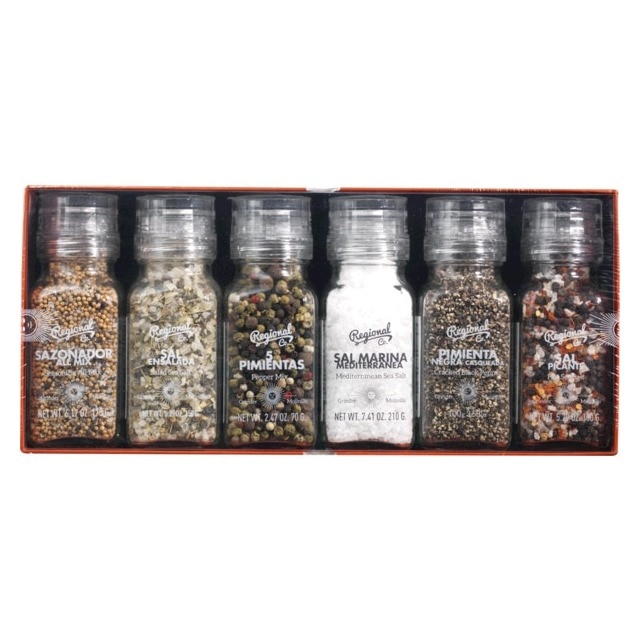 Imagem 0 de Conjunto Seis Especiarias Sais e Pimentas 885 cl