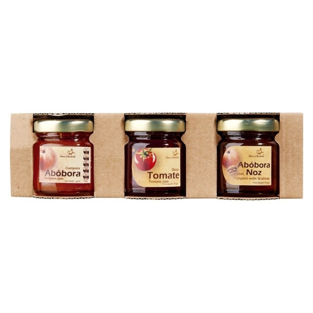 Imagem 0 de Doce Abóbora, Doce de Tomate e Doce de Abóbora com Noz Gift Pack  45 g