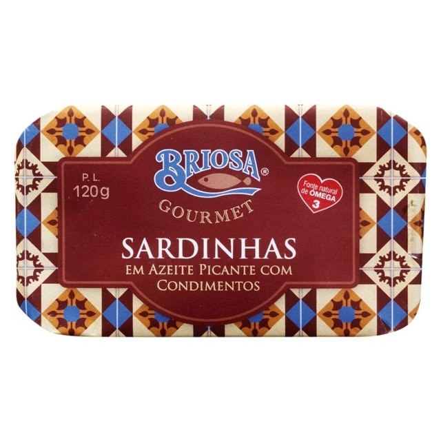 Imagem 0 de Sardinhas em Azeite Picante com Condimentos lata 120 g