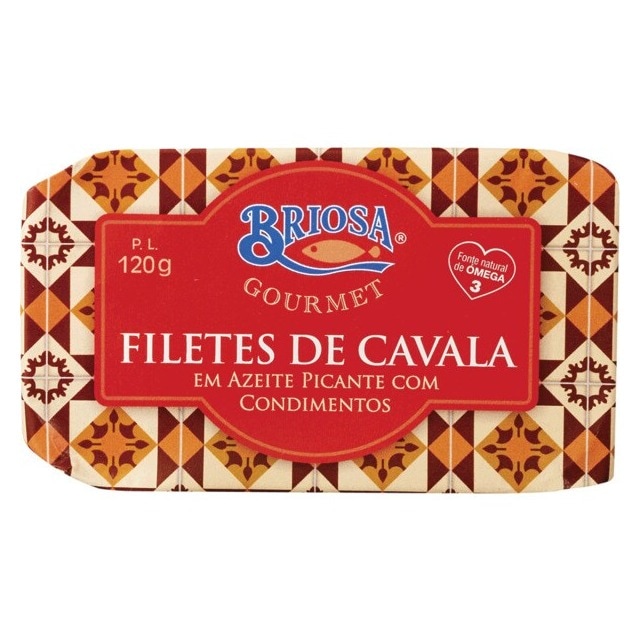 Imagem 0 de Filetes de Cavala em Azeite Picante com Condimentos lata 120 g