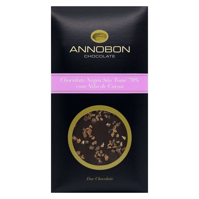 Imagem 0 de Chocolate Preto São Tomé 70% com Nibs de Cacau 80 g